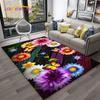 3D Luxury Dream Butterfly Flower Carpet Rug for Home Living Room Bedroom Sofa Doormat Decor,Kid Play Area Rug Non-slip Floor Mat
