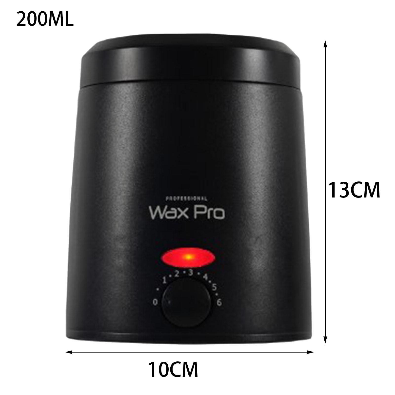 

Профессиональный электрический нагреватель воска, воскоплавильный горшок для салона, домашнего использования, твердый и мягкий воск для женщин, мужчин, ног, лица, удаления волос чёрный