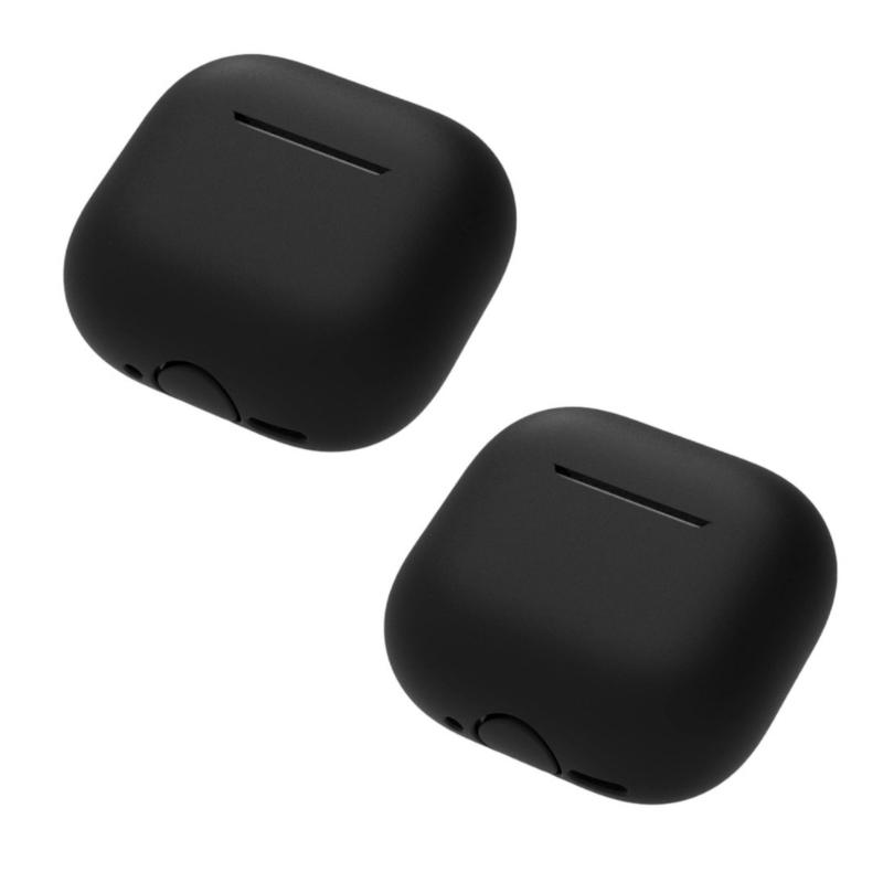 

Shockproof Silicone Case with Dustproof Plugs & Precise Design Not Slip Protective Cover for Wireless Earbuds Use чорний