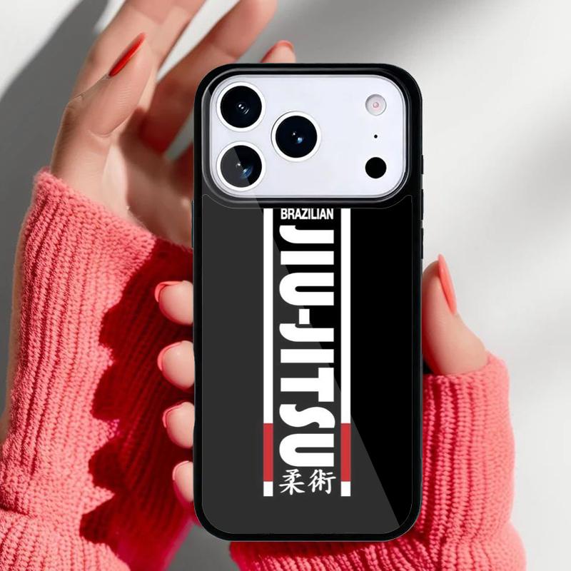 BJJ Brazilian Jiu Jitsu Bumper Phone Case for iPhone 17 16 15 14 13 Pro Max Back Cover for 12 11 Pro Coque