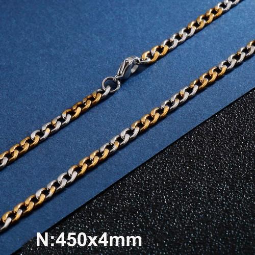 Simple Stainless Steel Grinding Chain Hiphop Necklace Street Hip Hop Titanium Steel Tide Jewelry Nk Chain