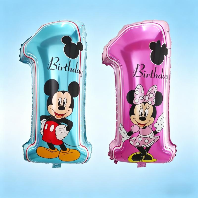 Disney Decoratie Minnie Mickey Nee. 1 Cartoon Verjaardagsfeest Decoraties/Afstuderen, Feestelijke Verjaardagsfeesten, Familiebijeenkomsten en Vieringen Mickey Minnie 2pcs