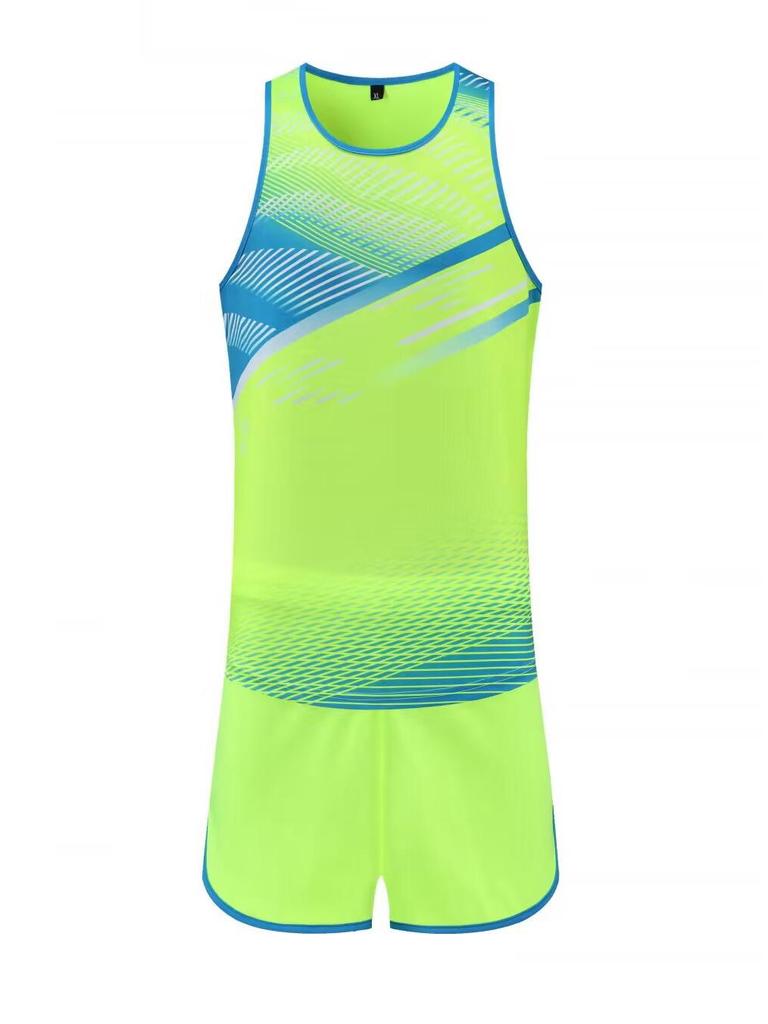 Unisex Quick-Dry Sweat-Wicking Track and Field Training Uniform Set