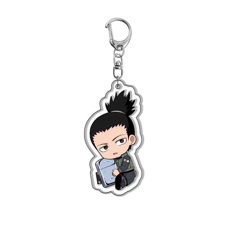 Naruto Shippuden Uzumaki Naruto Acrylic Keychain Double Sided Anime Figure Backpack Pendant Key Ring Present for Fans