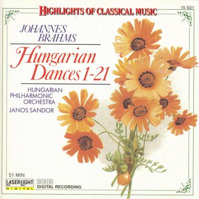 CD JOHANNES BRAHMS - HUNGARIAN PHILHAR - Hungarian Dances 1 - 21 15501 LaserLight Digi 1988 US Classical Used