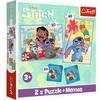 Puzzle + Memo Lilo I Stitch 3+ Trefl