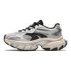 Anta Star Moon Absorção de Choque Antiderrapante Resistente ao Desgaste Tênis Masculinos de Cano Baixo Estilo Pai Cinza Prata 912418880-1