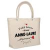 Sac De Plage - PLANETEE - Isotherme Bazar D'une Anne-Laure D'amour - Coton - Beige - Grande Contenance