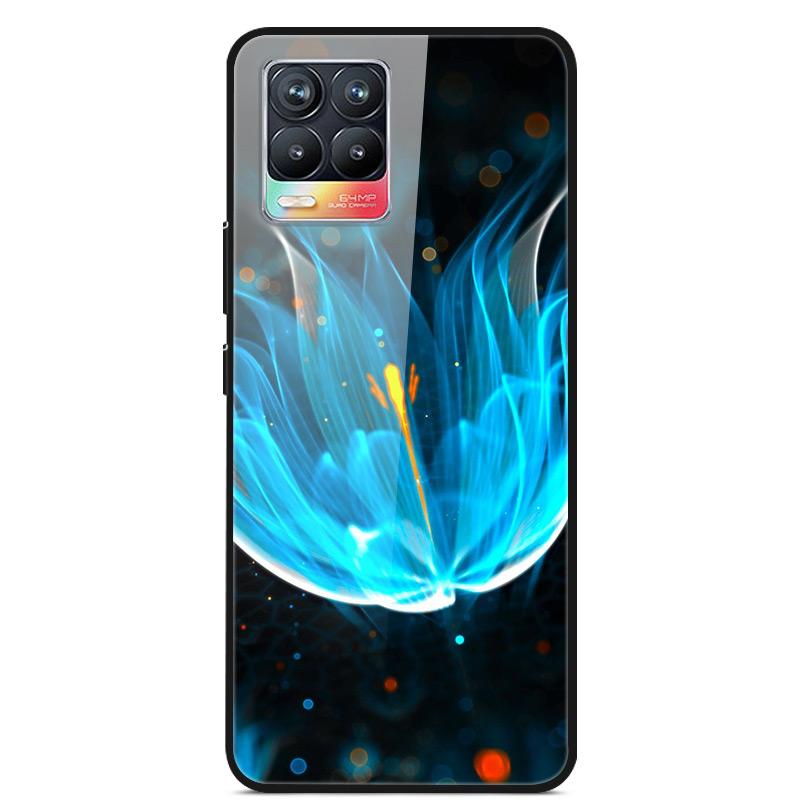 Glass Back Cover For Realme 8 Pro Case Tempered Glass Case For Realme 8 Pro 8i Realme 8 5G Phone Case Cover Realme8 5G Pro Funda