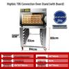 Stainless Steel Baking Pan Shelf Cart with Racks for Cakes, Bread, and Refrigerator Trays