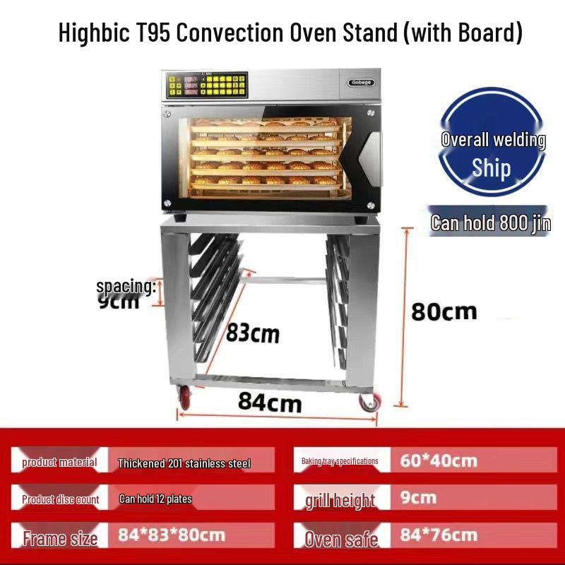 Stainless Steel Baking Pan Shelf Cart with Racks for Cakes, Bread, and Refrigerator Trays