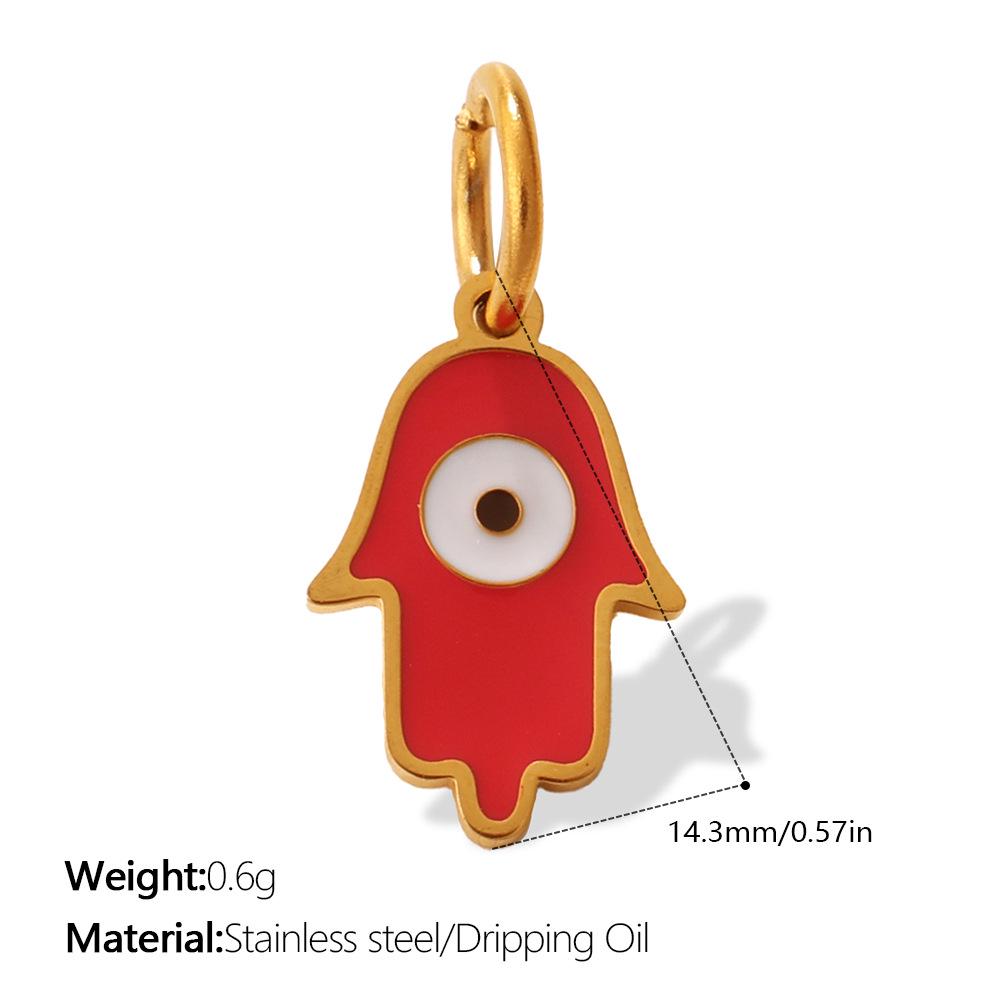 Creative Multi Devil's Eye Hand of Fatima Stainless Steel Pendant