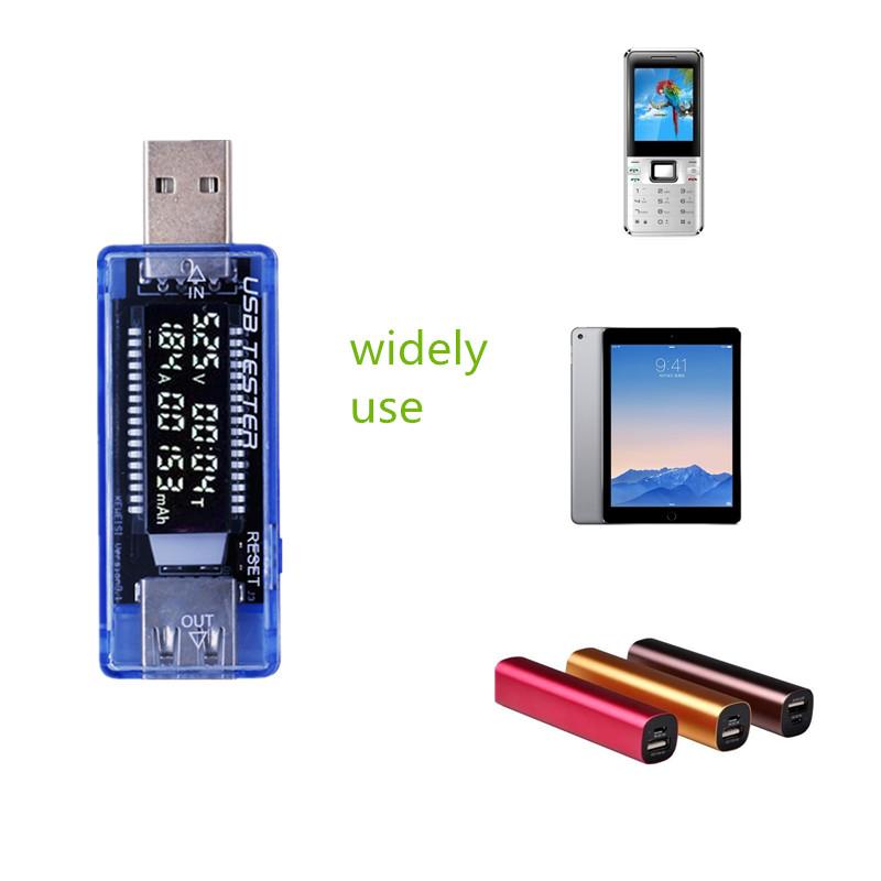 LCD Voltmeter USB QC2.0 Charger Capacity Current Detector Voltage Tester Meter voltimetro For Cell Phone Power Bank Tester