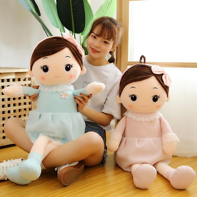 New Creative Toy Girl Doll Plush Toy Children's Pillow Birthday Gift Wholesale