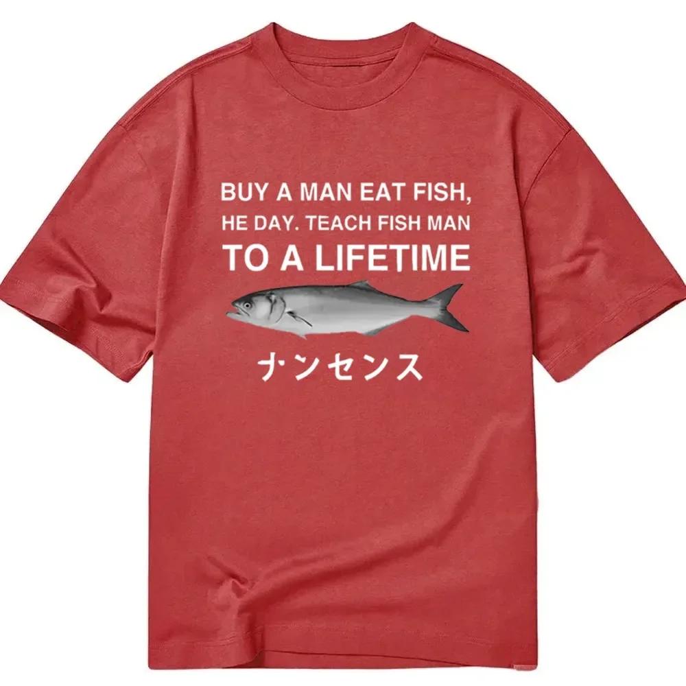 

Interesting Proverbs Printed Cotton Meme T-shirt for Men and Women Fashion Short Sleeved Shirt Spring_Summer New Collection XXXL червоний