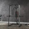 3-in-1 Smith Machine with Dual Cable Pulley System, Chest Press Station, 17-Level Squat Rack and Barbell Bar