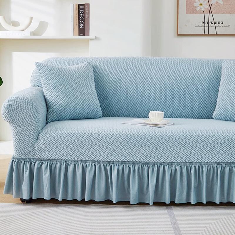 Popular Jacquard Skirt Edge Sofa Cover All-Inclusive Universal Set Four-Season Universal Sofa Towel Cover Sofa Cover