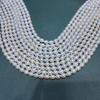 Strong Luster 3-7mm Freshwater Pearl Rice Bead Loose Necklace Choker DIY Sweater Chain
