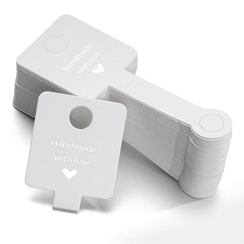 Kraft Paper Jewelry Hanging Price Tag DIY Handmade Jewelry Hang Tags Card Hair Clip