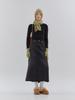 Anoetic Classic Denim Maxi Long Skirt_Dark Gray
