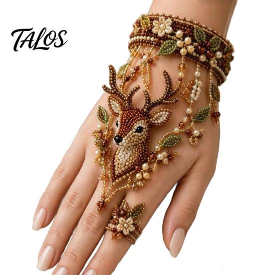 Adult Arts And Crafts Kits DIY Beaded Bracelet Kit, Bead Weaving Jewelry Kit with Pattern Guide, Adjustable Intermediate Loom Patterns Hand