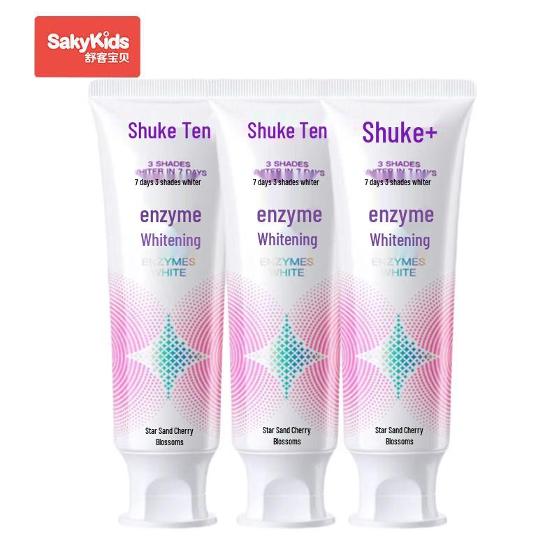 Shuke Whitening Enzyme Toothpaste Cherry Blossom 3-Pack