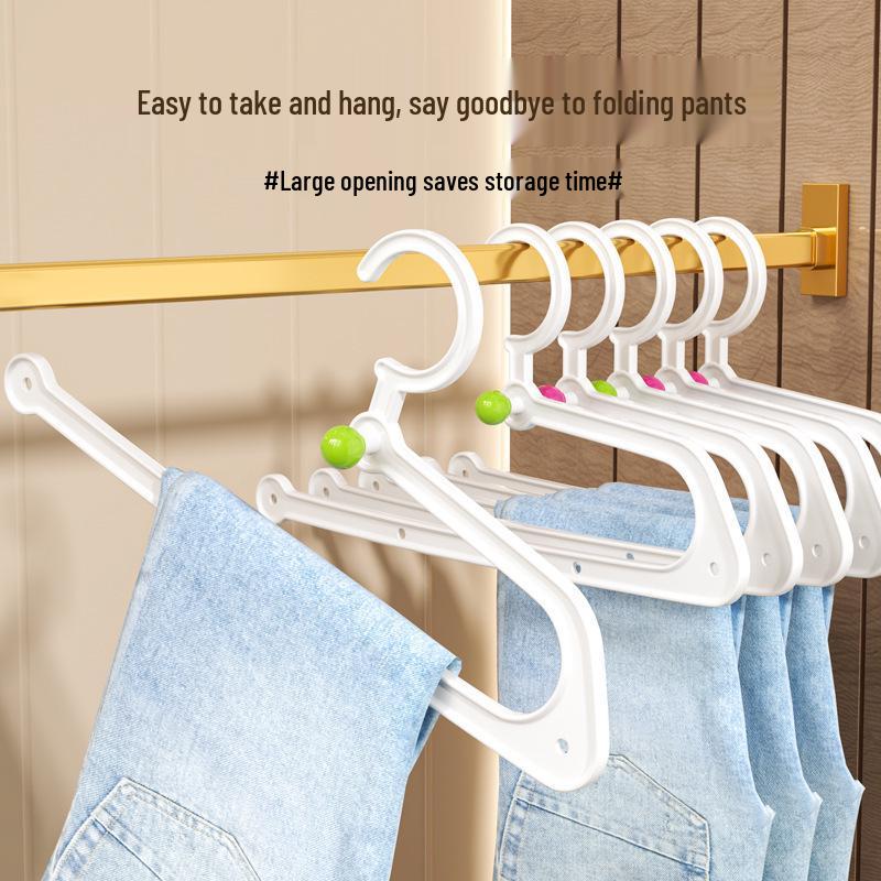 Multifunctional Non-Slip Clothes Hanger: Plastic Pants Rack & Drying Support