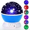 Night Starry Light Projector Star Sky Moon Lamp Kids Bedroom Lights Rotating Led