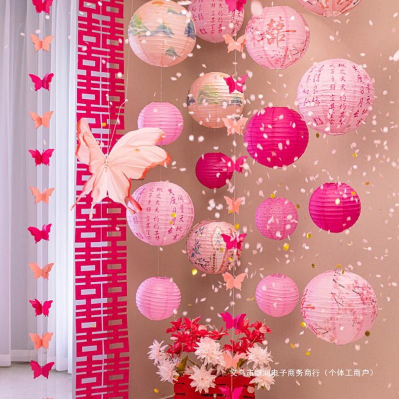 Chinese New Year Paper Lantern New Year 2025 Decoration Chinese Spring Festival Supplies The Year of Snake Hanging Lamp