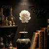 3D Printed Skull Decor Gothic Rose Decor, Skeleton Artificial Personalized Floral Gift Flower, Dark Aesthetic Halloween Ornament for Table Vase