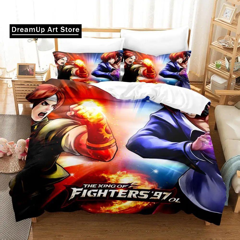3d Printing Anime The King Of Fighter Bedding Set Boys Girls Twin Queen Size Duvet Cover Pillowcase Bed Kids Adult Home Textile
