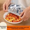 Thickened Aluminum Foil Food Cover - Thermal Insulation & Bug Dust Proof, Keep Warm Dish Cover for Dining Table, Food Grade B2M5