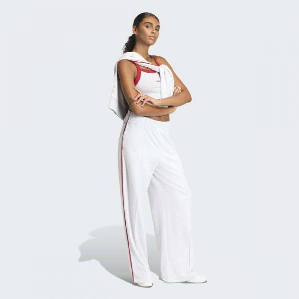 Adidas Women S Soft French Terry pantS Embroidery detailS