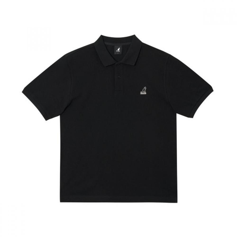 Kangol Essential Pique Shirt Black 1727 SS