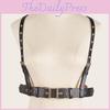 Strap Punk Leather Style Waist Belt With Iron Buckle And Pin Closure Design