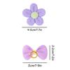 5/10Pcs Flower Shape Dog Grooming Bowknot Small Dogs Hair Bows Rubber Bands Cat Dog Hair Bows Pet Hair Accessories Pet Supplies
