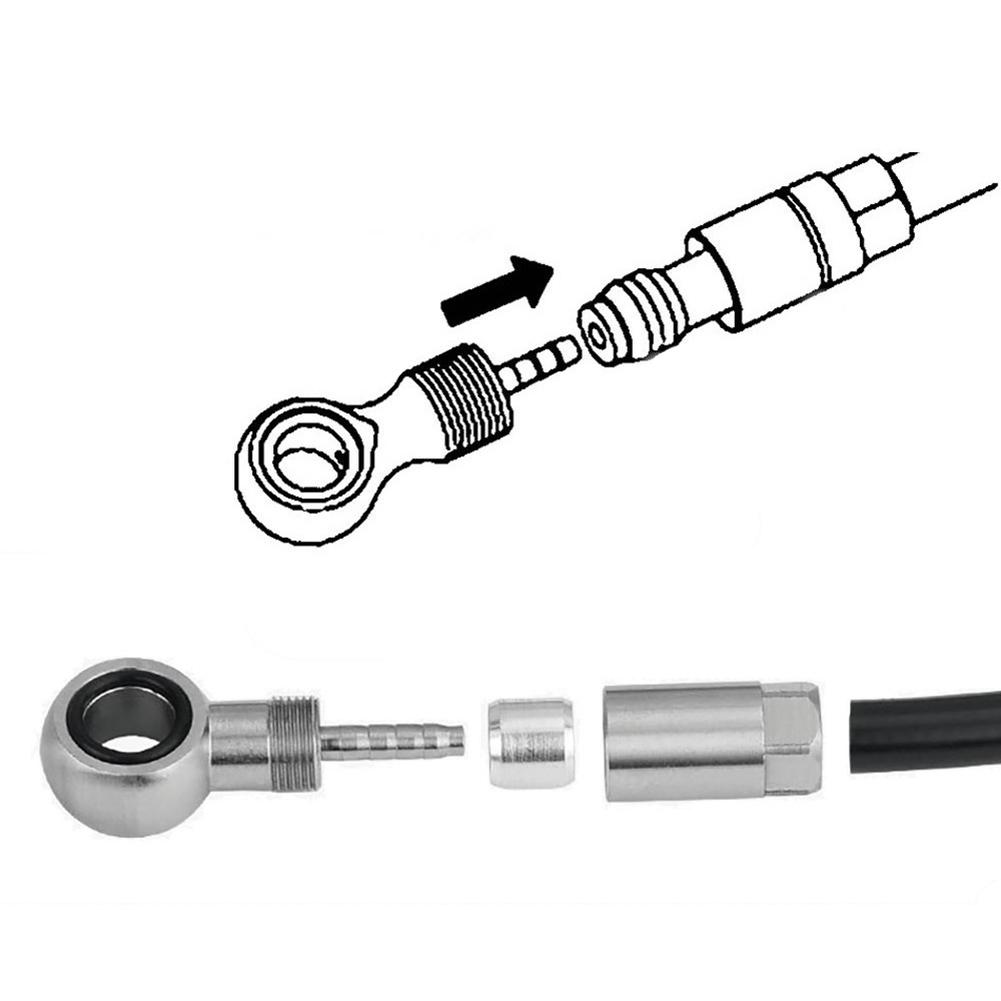 1 Connector Insert Included Bike Hydraulic Brake Kit Brake Hose Connector