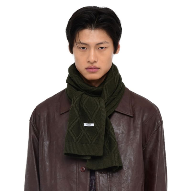 

Шарф Velsey Diamond Woven Knit [ХАКИ] KHAKI