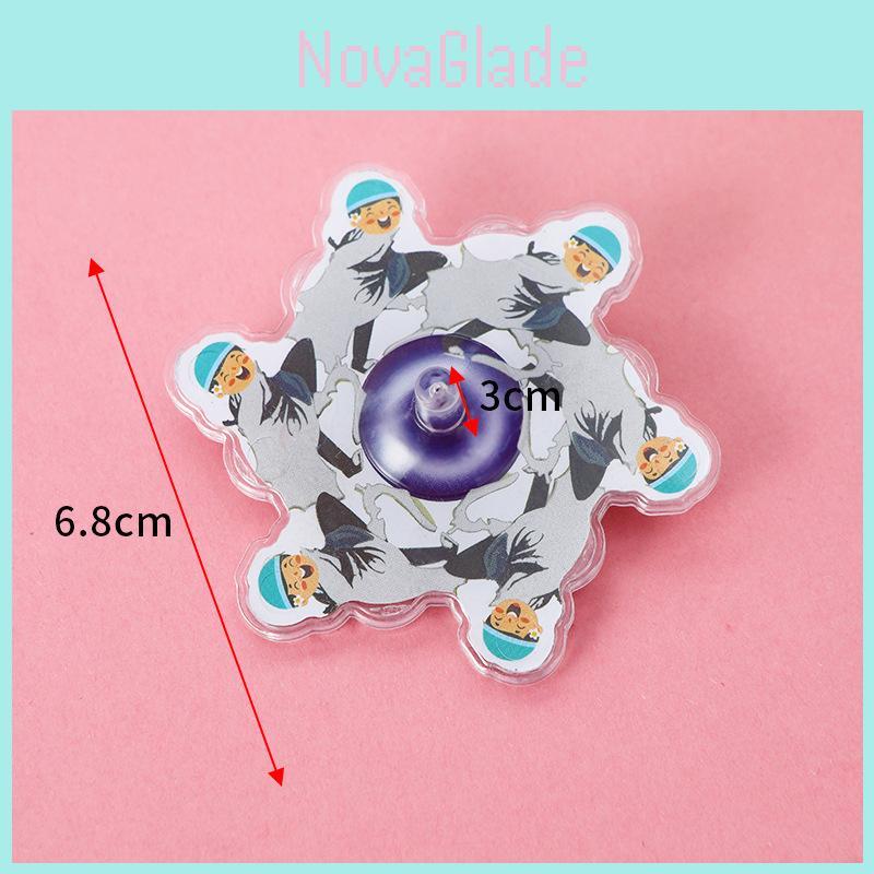 Kids Toy Cartoon Figure Pattern Gyroscope With Creative Design For Childrens Day Gift And School Activity