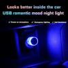 1Pcs Car USB Atmosphere Light Mini LED Neon Atmosphere Light Colorful Universal RGB Indoor Light Car Mood Decorative Light