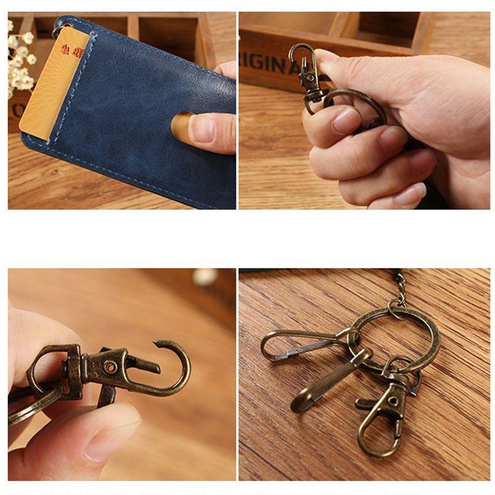 Access Control Card Double Sided Bank Card Credit ID Card Badge Case Card Holder Keychain Case Bag