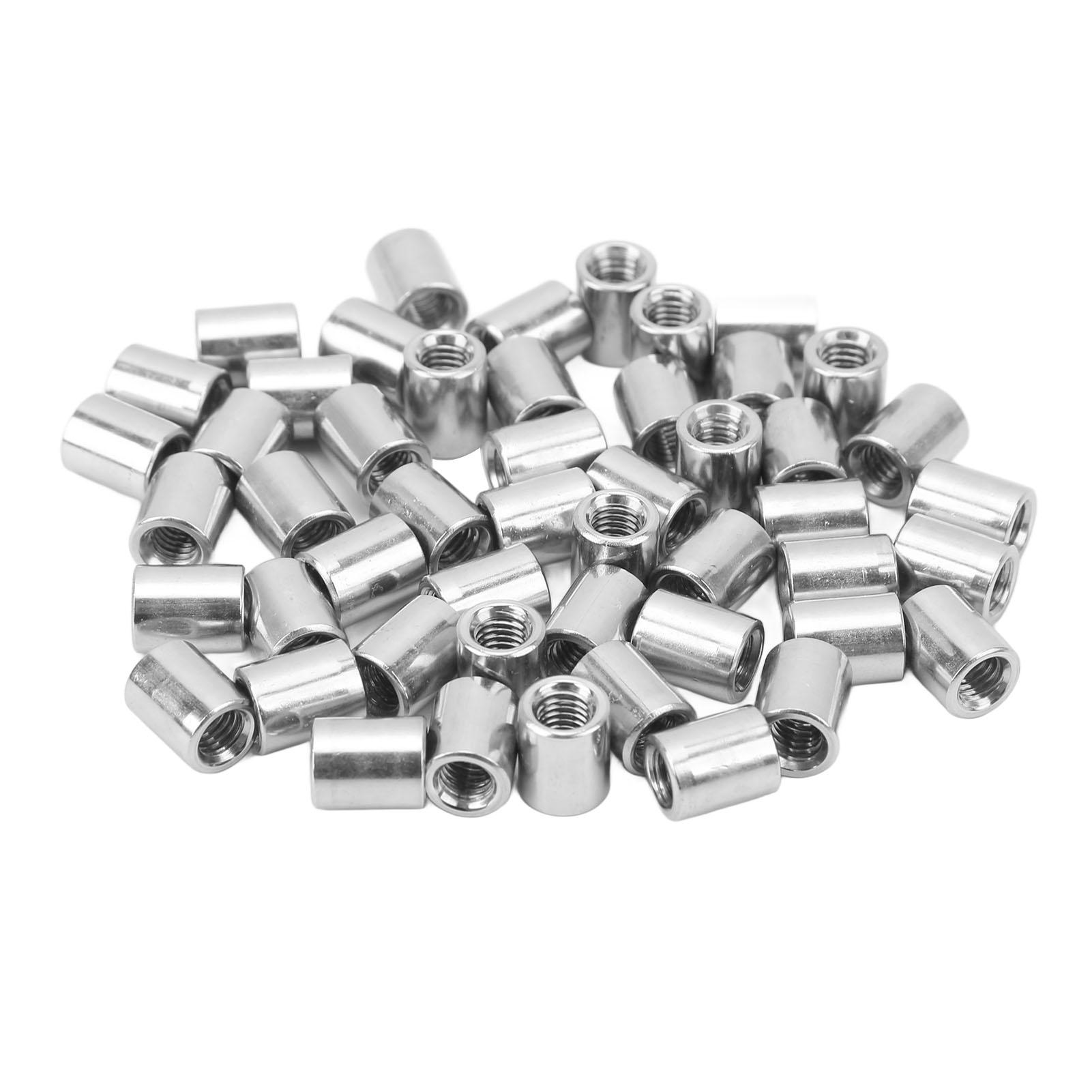 

Набор круглых соединительных гаек 50 шт. M5 X 0.8 8 L10мм внутренняя резьба, нержавеющий комплект соединительных гаек для