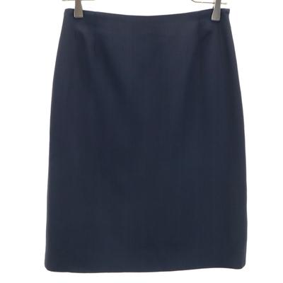Midi Length Tight Skirt 40 Navy Women Used