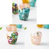 Crystal Resin Cat Figurine With Colorful Shell Decor For Office Desk Gift