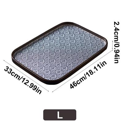 Wutuo Begonia Crystal Glass Tray