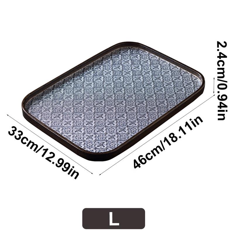 Wutuo Begonia Crystal Glass Tray