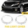 Pair Fog Light Lamp Bezel For Cover 2011-2017 Toyota Sienna SE Chrome Trim Rings