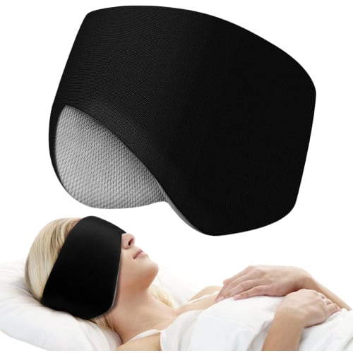 koundeneko Eye Mask, Covers Ears, Silk Texture, Dual Use, Nose Fit, Breathable, Sleep Aid, Soundproofing, Hyperacusis, Blindfold, Light Blocking, Perf