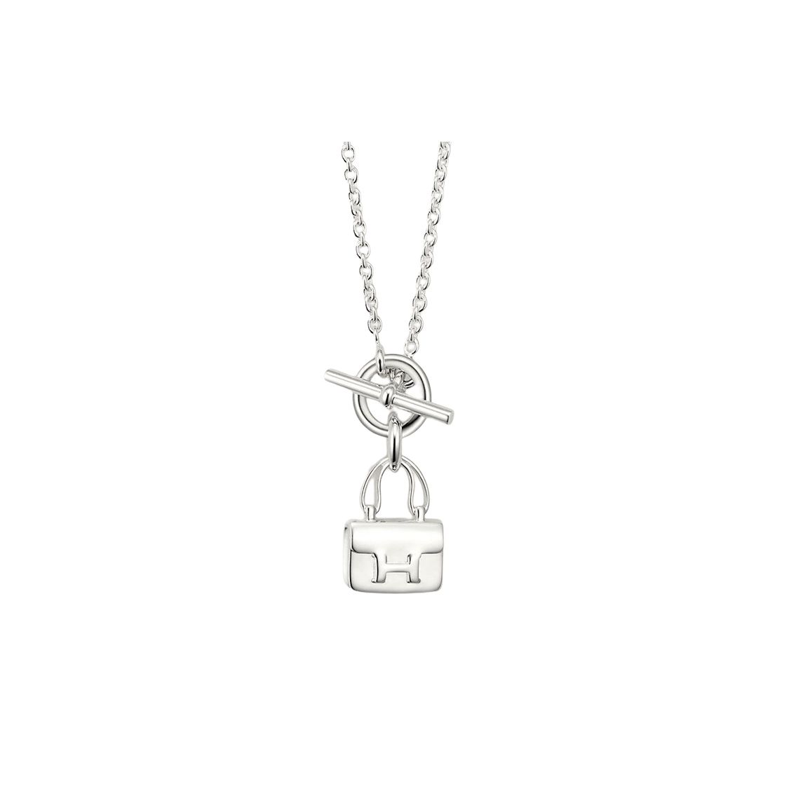 

Hermes Amulettes Constance Amulet Pure Silver Necklace Women necklace H121324B-00 Basic Packaging-Box+Dust Bag or Padding Board