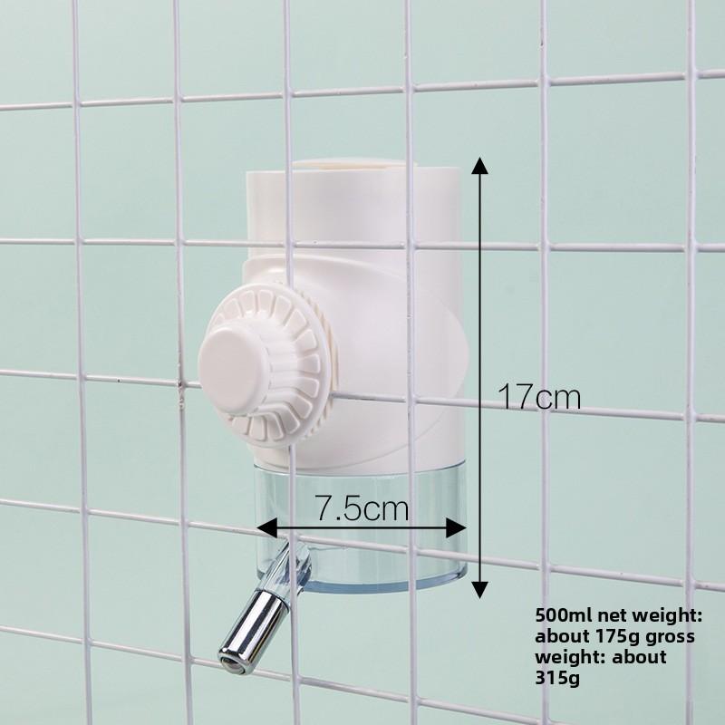 

Pet Drinking Fountain - Detachable and Washable, Hanging Type Ball-bearing Dog Water Bottle, Large Capacity Dog Water Dispenser 500ML слонова кістка